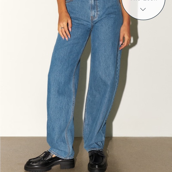 Abercrombie high rise taper Jeans size 28 NWT - Picture 2 of 11